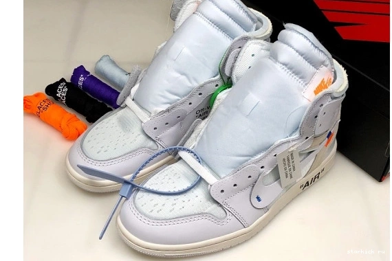 1 100  White Retro High AQ0818 Jordan O-W Air AQ0818-100 1027